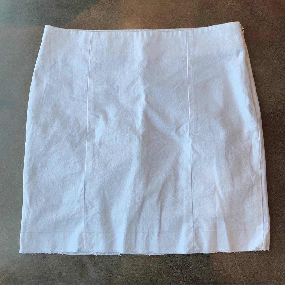 Theory White Mini Skirt